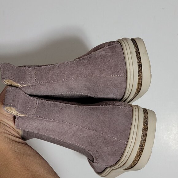 Birkenstock Bend Chelsea Boots Womens 39 8 8.5 Suede Comfort Casual Faded Purple - Picture 6 of 9